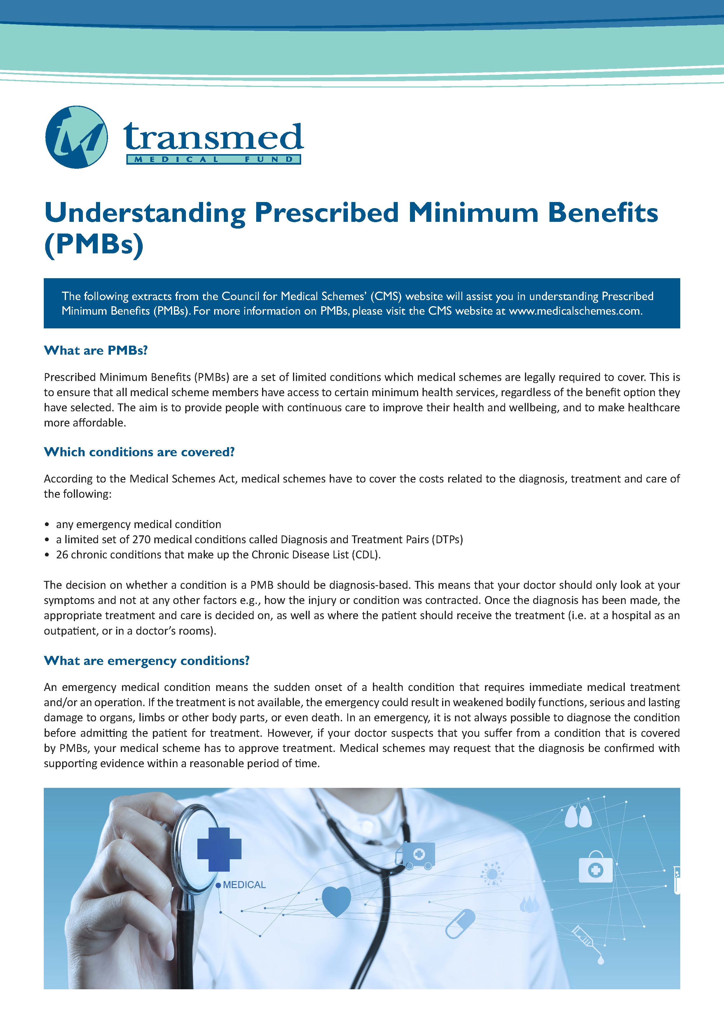 Understanding prescribed minimum benefits (PMBs)